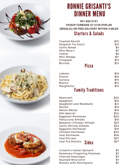 DINNER MENU DINNER MENU